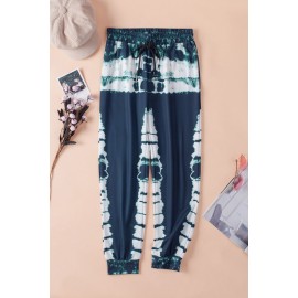 Tie-dyed Print Elastic Waist Jogger