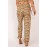 Orange Boho Floral Print Elastic Waist Jogger Pants