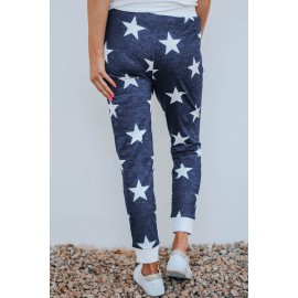 Blue Star Printed Women Joggers