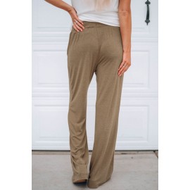 Brown Drawstring Lounge Pants